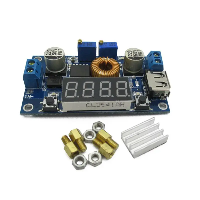 

5A constant voltage constant current step-down power supply module with voltage current power display LED driver lithium battery