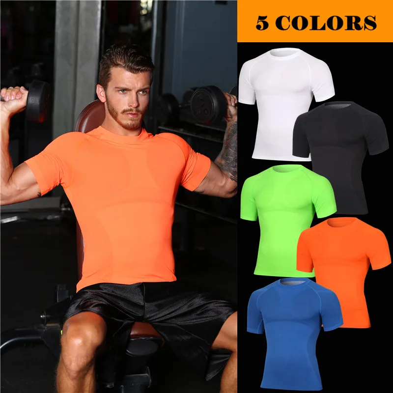 Мужские футболки для занятий спортом для похудения Майка-комбинация мужские с коротким рукавом утягивающие футболки