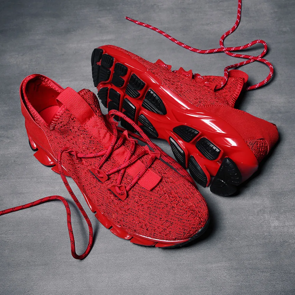 2019 Men's plus-size casual light and comfortable breathable walking shoes running outdoor sports shoes for male 40J10 (10)