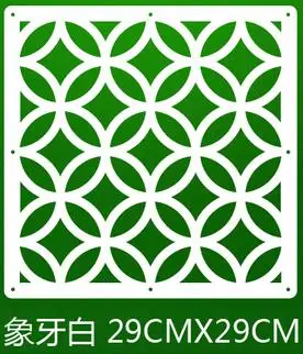 6pcs 29x29CM 6 шт./лот, 29*29 см, перегородка для комнаты, Современная перегородка, Биомбо, складная перегородка для экрана, короткая, подвесная, с вырезом, занавеска, на заказ - Цвет: 6pcs 29x29CM