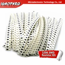 36 значение* 20 штук = 7 20 штук 1206 SMD Резистор Комплект 1/4 Вт 0,25 5% 1 Ом-10 МОм набор компонентов «сделай сам» 1k 3,3 k 5,1 k 7,5 k и т. д