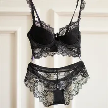 Регулируемый бюстгальтер пуш-ап, женский кружевной комплект нижнего белья, сексуальный комплект для молодых девушек размера плюс