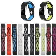100 шт. новая Замена Двойной Цветной силиконовый браслет для браслета FitBit Charge 2 Ремешок Браслет ремешок для FitBit Charge 2