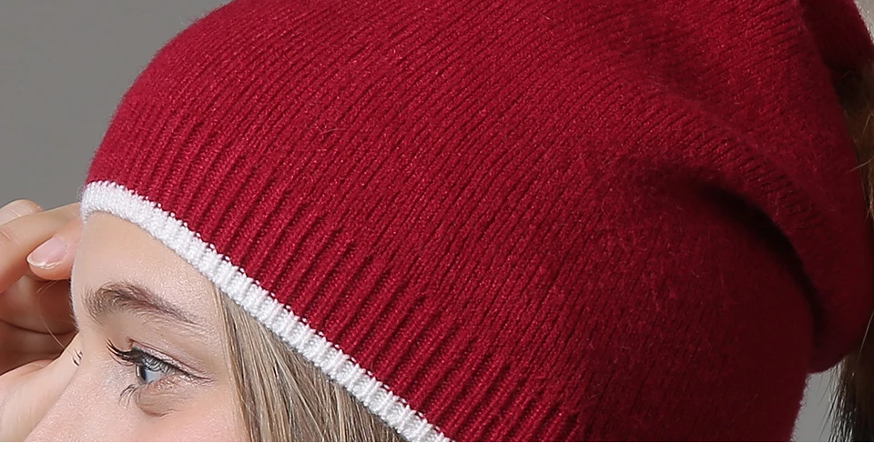 Winter Hats For Women Beanies Knitted Wool Pompon Beanies Female Real Raccoon Fur Pom Poms Hat For Girls 2018 (11)