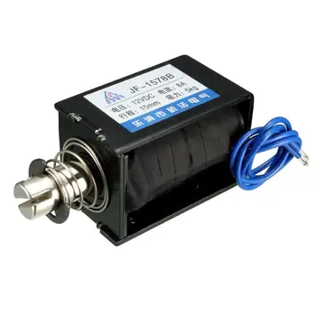 

JF-1578B DC 12V/24V 5Kg 30mm Open Frame Push Pull Electric Solenoid Electromagnet