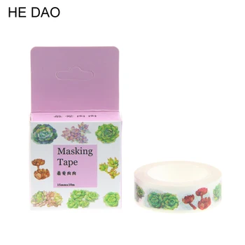 

1.5cm*10m Herbaceous Plant Washi Tape Diy Decoration Scrapbooking Planner Masking Tape Adhesive Tape Kawaii Stationery
