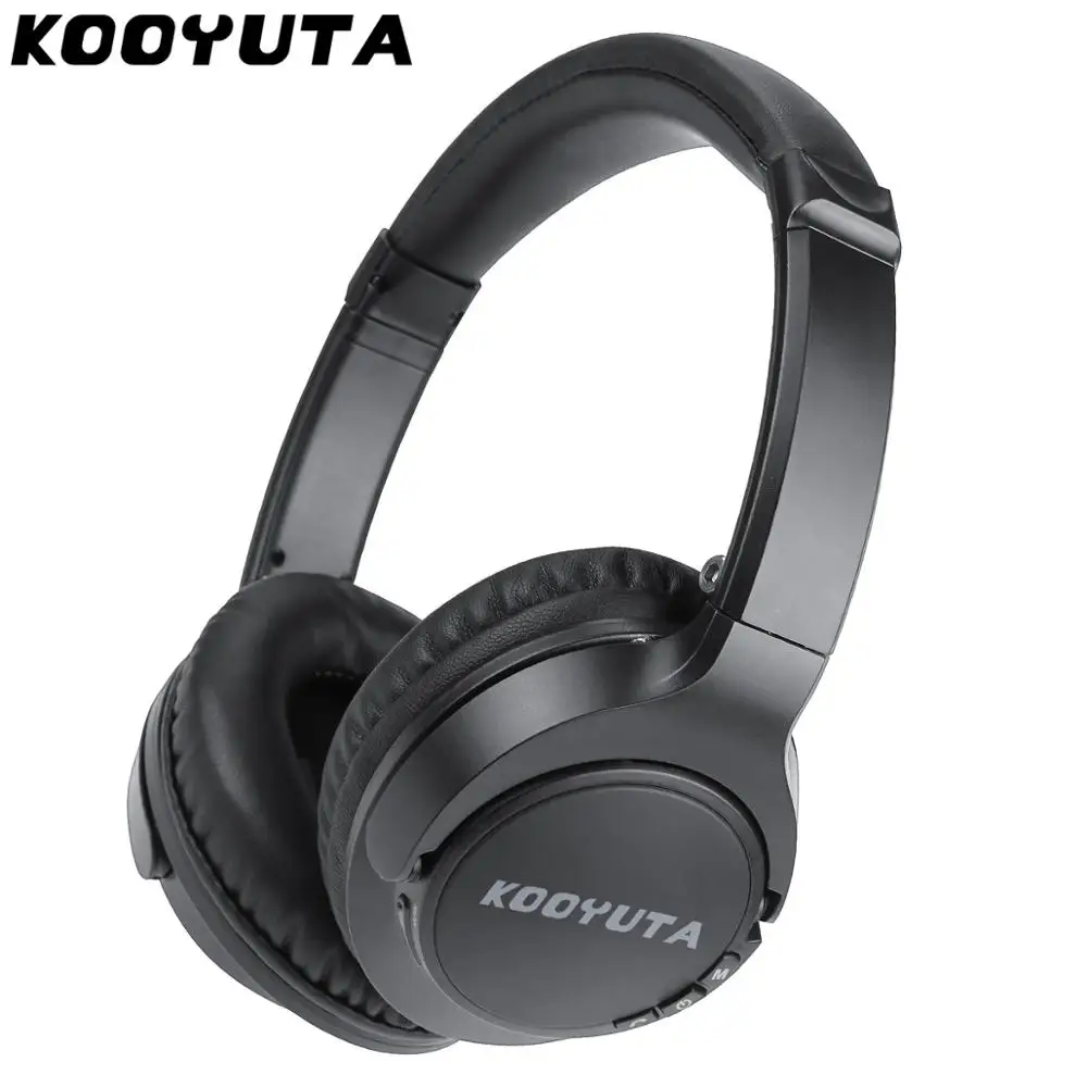 Оригинальные KOOYUTA Bluetooth наушники портативные складные беспроводные наушники стерео музыка с микрофоном Поддержка TF карты FM радио