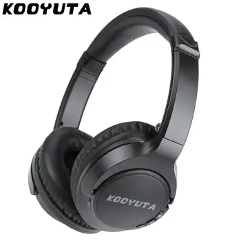 

Bluetooth Headphones Active Noise Cancelling Wireless Headset Foldable Deep Bass Earphones with Microphone for Music with Mic