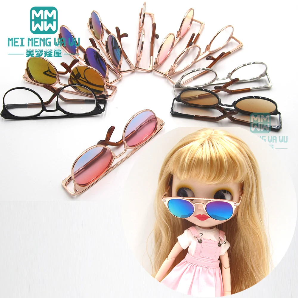 

1/6 blyth Azone doll clothes Accessories fashion sunglasses gold, brown, blue, red