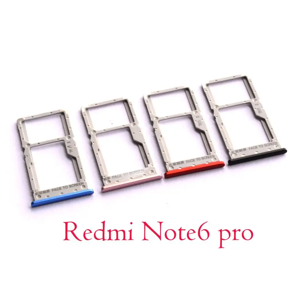 Новый лоток для SIM-карты держатель гнезда адаптеры замена Xiaomi Redmi Note 6 pro Note6 Pro