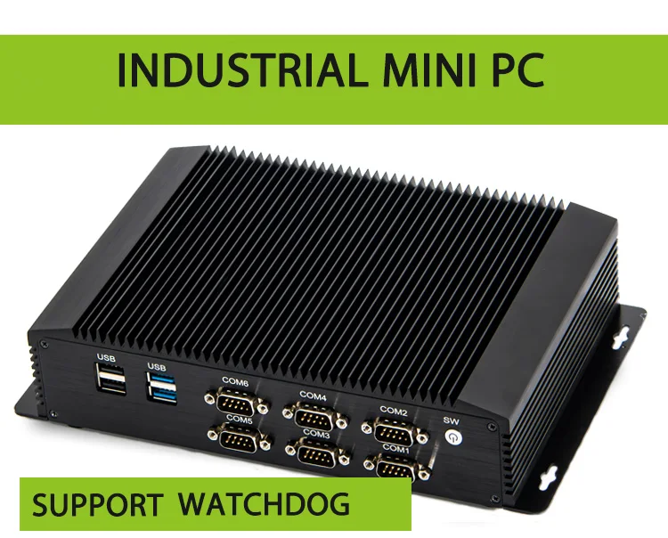 Промышленный Мини компьютер Core i5 4200U i7 4500U с 6COM rs232 rs422 rs485 HDMI VGA GPIO LPT портами для медицинской промышленности