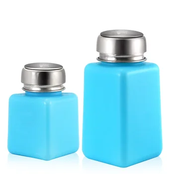 

Portable Press Empty Liquid Alcohol Bottle Pump UV Gel Nail Polish Cleaner Acetone Water Remover Dispenser Clean Tools 100/200ML