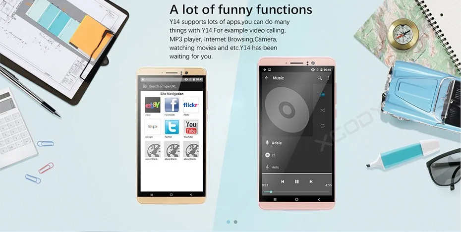 XGODY Y14 6 дюймов 3g смартфон MTK6580 четырехъядерный 1 ГБ ОЗУ 8 Гб ПЗУ Android 5,1 мобильный телефон разблокировка две sim-карты 6,0 дюймов WiFi gps