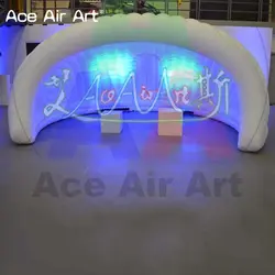 Бесплатный Вентилятор надувной Красочный Светодиодный свет оборудование для выставки продаж купольная палатка Сделано в Китае