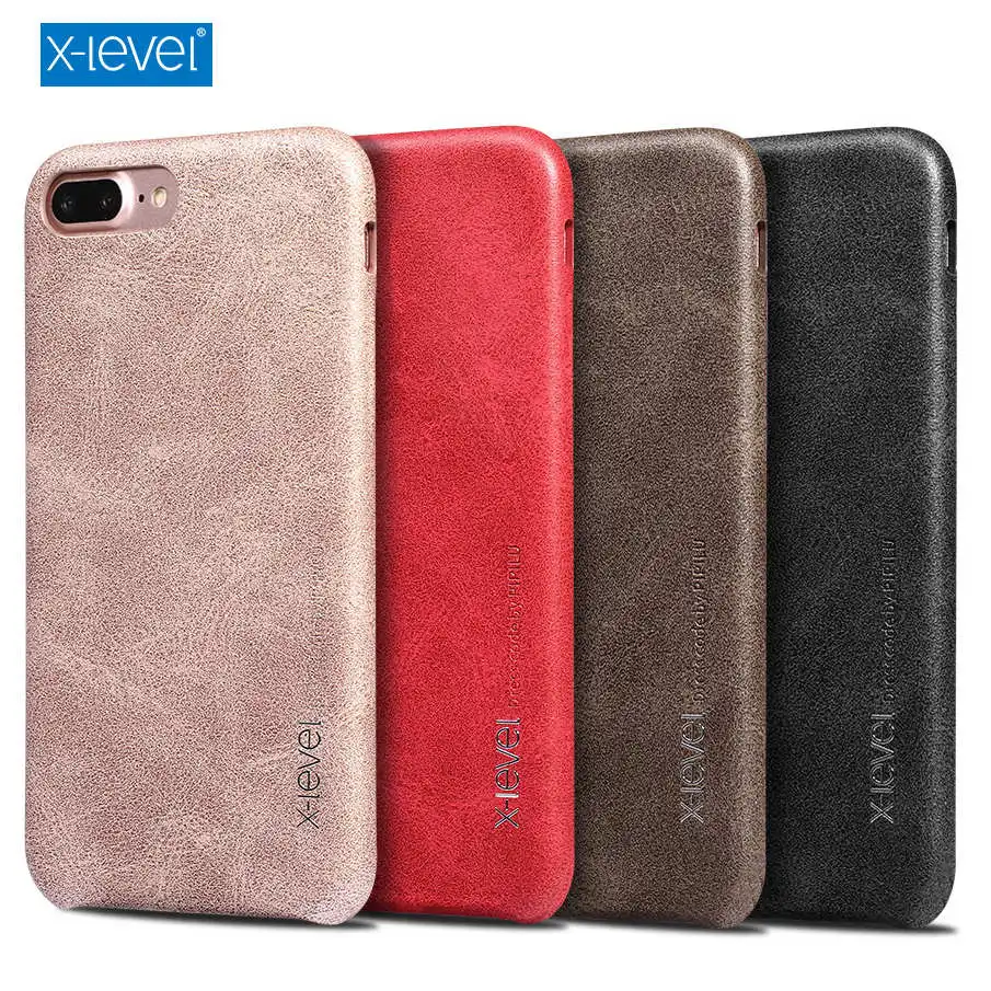 Goede X Niveau Vintage Telefoon Case Voor Apple iPhone 7 6 6 S Plus SE 5 5 S Luxe PU leder Case Cover