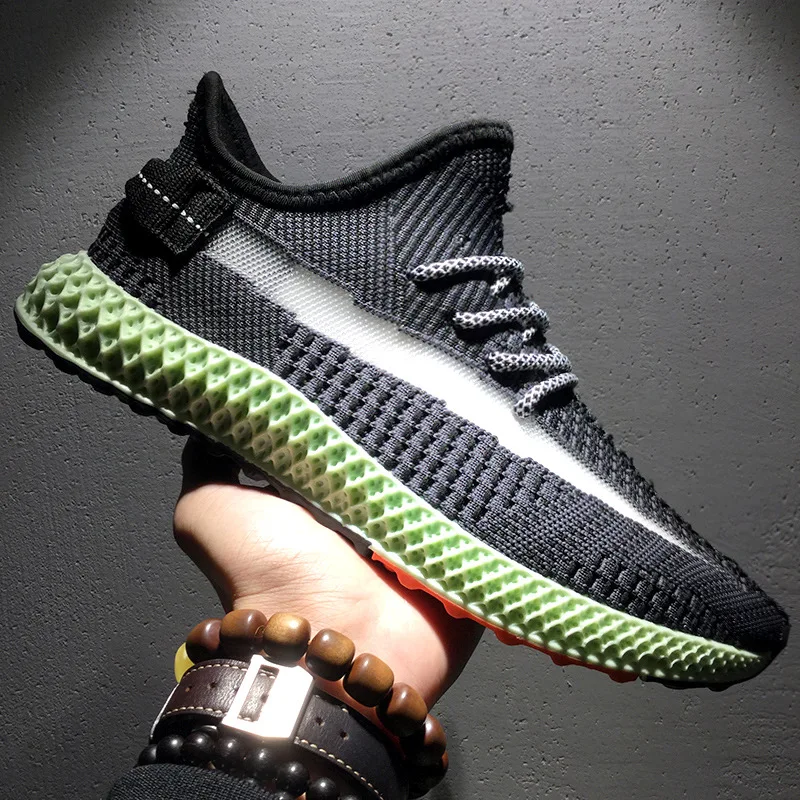 

Fashion new flying woven versatile wear men's breathable men's shoes breathable men's vulcanized shoes