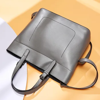 

073018 new hot yesetn women leather handbag female large tote bag