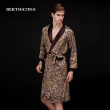 Роскошный мужской Халат 2018NEW халат для пар бренд искусственный шелк халаты длинная Домашняя одежда Мужская одежда для сна халат XXL 5 цветов Летний стиль