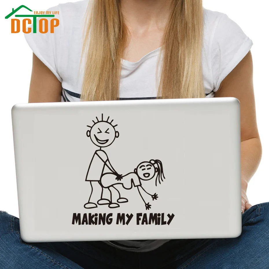 

DCTOP Funny Making My Family Wall Art Decals Removable Self Adhesive Sticker For Laptop Decoration Modern Design