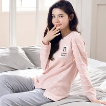 Женская ночная одежда, пижамы для Для женщин полосатый топ+ штаны, комплект из 2 предметов, комплекты Для женщин одежда для сна набор носков до лодыжек, пижамы