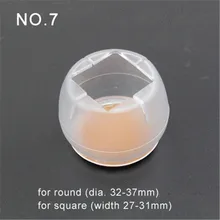 4 шт. пластиковая круглая Нижняя Диаметр. 32-37 мм нога стула Защитная площадка Мебель Стол Крышка основания крышка против скольжения напольный защиты № 7