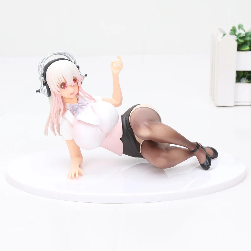 Супер купальный костюм Sonico lying Ver. ПВХ фигурка Коллекционная модель SuperSonico игрушки для взрослых Аниме Фигурка Горячая Девочка Кукла - Цвет: no box