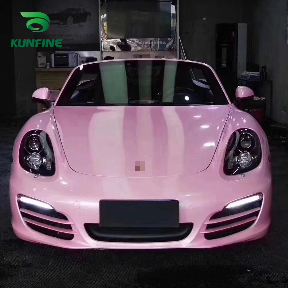 Car Vinyl film Body Sticker Car sticker Macaron cherry pink (9)