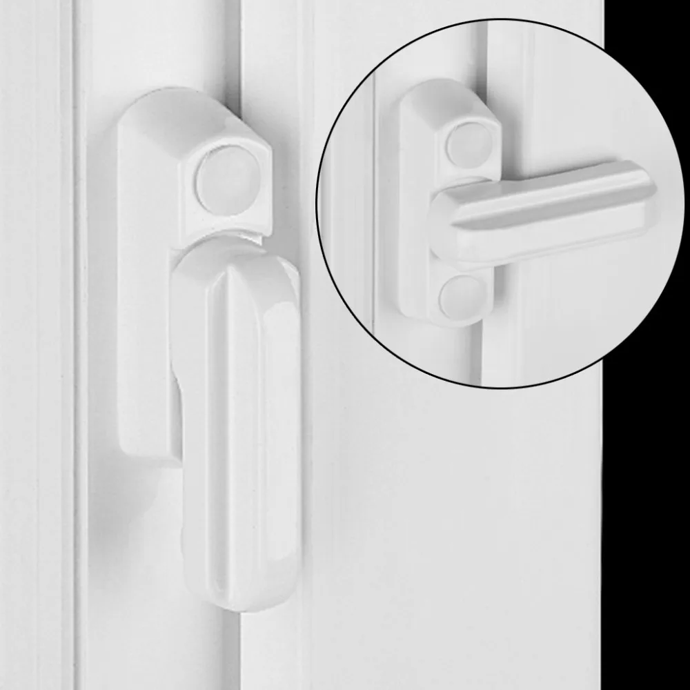Reemplazo de seguridad ventanas de cerradura de puerta de ventana Marco Jammer niño Protector Hardware cerraduras S08 de la nave de la gota