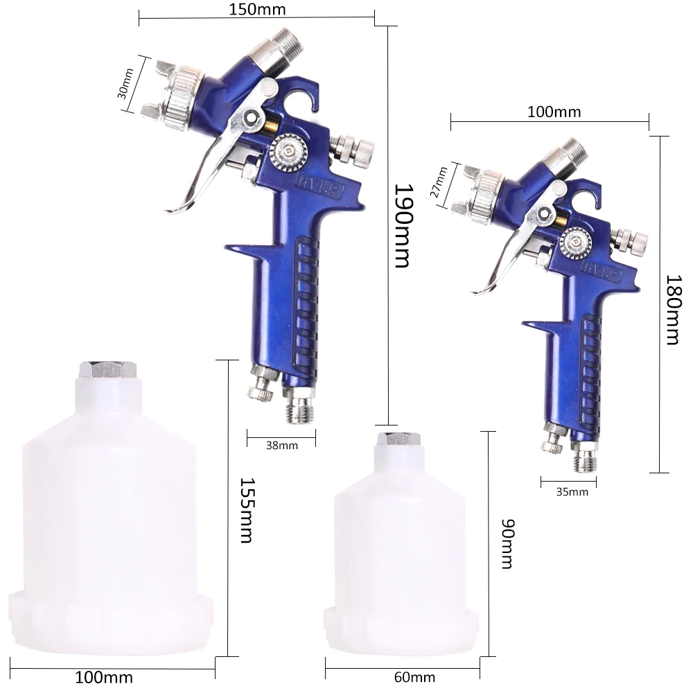 Аэрограф распылитель набор инструментов в штучной упаковке распылитель машина набор распылитель краски набор инструментов с 2 распылителями и 2 пластиковыми распылителями