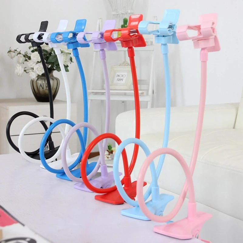 

Car Phone holder Universal Long Arm Lazy Mobile Phone Gooseneck Stand Holder Flexible Bed Desk Table Clip Bracket For iPhone