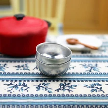 2 шт. 1:12 железные чаши кукольный домик аксессуары Миниатюрная игрушка кукла еда кухня кукла запчасти куклы аксессуары