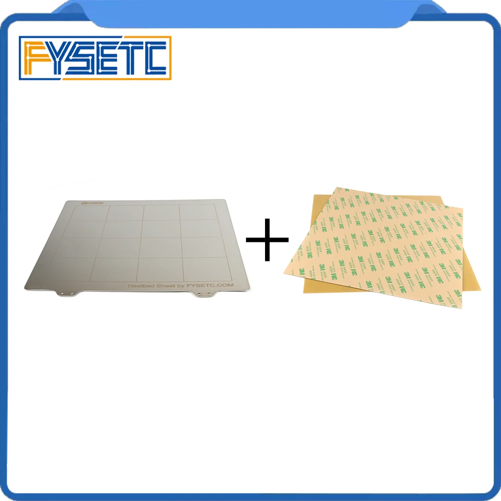 

235x235mm Spring Steel Sheet Heat Bed Platform 3D Printer Printing Build Plate + 2pcs PEI Sheet For Creality Ender-3 3D Printer