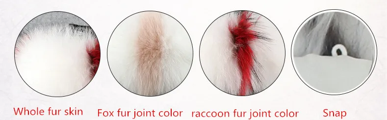 factory wholesale detachable fur collars / real raccoon fur trim for hood