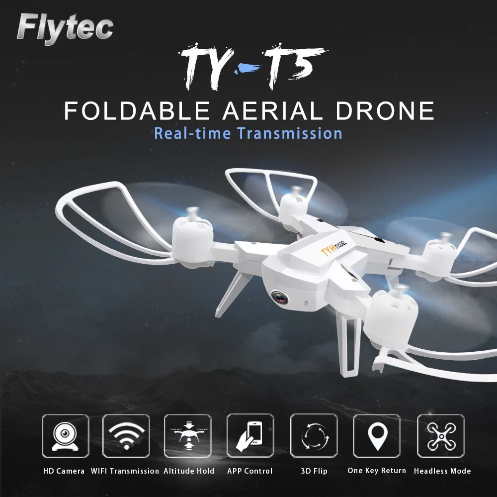 Flytec-T5-RC-Foldable-Drone-with-Altitude-Hold-Function-1