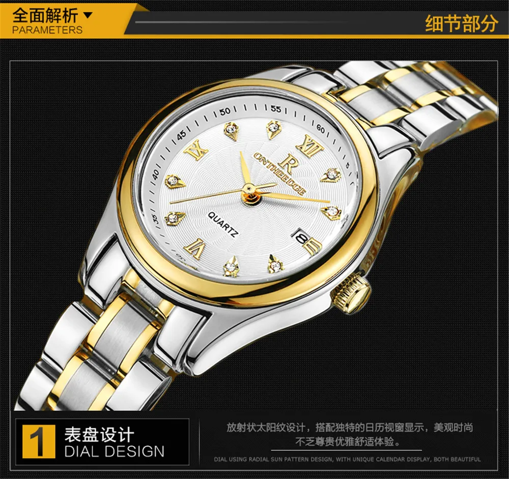 

Luxury Women Wrist Watch with a Leather Watch Band 28mm Analog Watch Japanese Quartz Movement