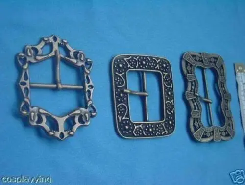 

Pirates of The Caribbean Jack Sparrow Cosplay Costume Outfit Belt&Buckles Prop
