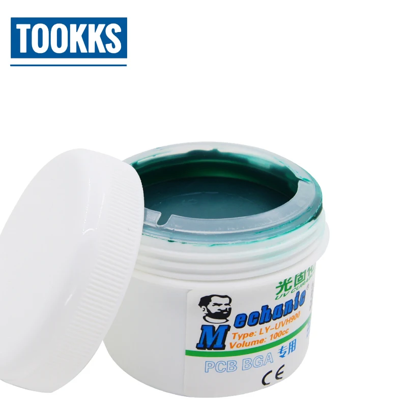 

100g UVH900 Green Solder Mask UV Curable Solder Resist Flux oil For PCB Circuit Board BGA Protect Soldering Repair