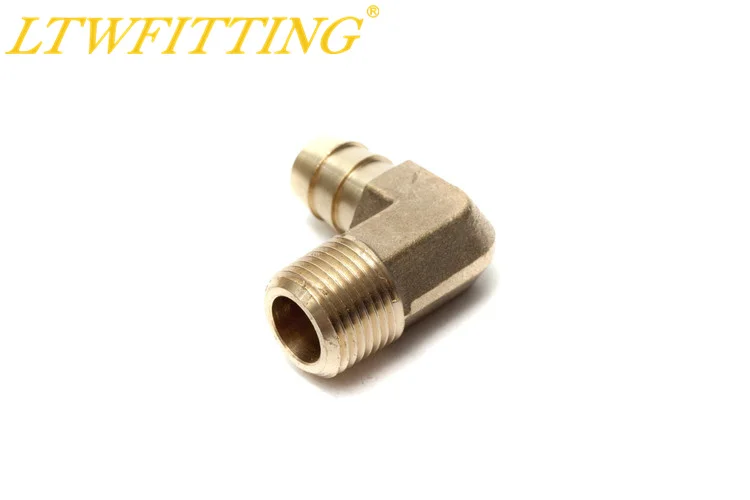 LTWFITTING латунный штуцер с Колено 90 градусов внутренним диаметром 1/2 дюйма x 3/8 NPT