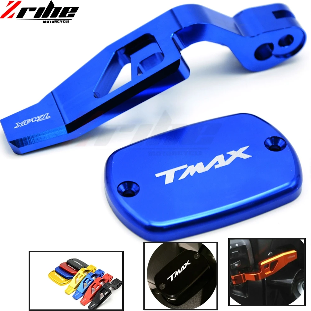 For YAMAHA TMAX 500 2008 2009 - 2011 TMAX530 2012 2013 2014 Motorcycle brake lever hand parking brake lever +Reservoir Cover Cap