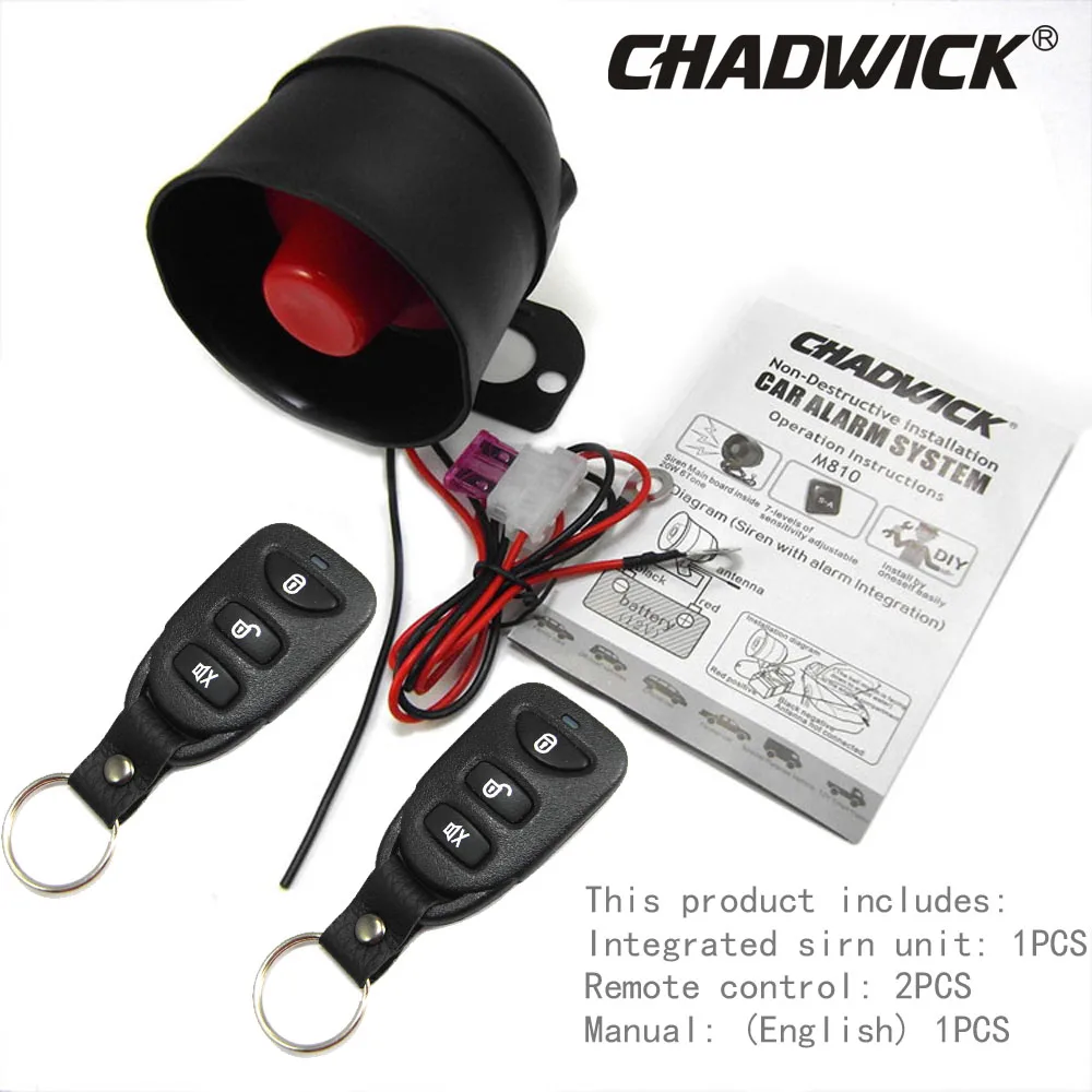 

High Quality Universal Car Burglar Alarm CAR ALARM SYSTEM Without The Door Lock Unlock Just The Alarm Systerm