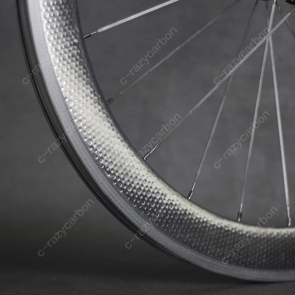 

2020 Dimple Carbon Wheelset 45/50/58/80mm Free Shipping 700C Road Dimple Carbon Wheels Clincher Basalt Brake 511/512 Novatec