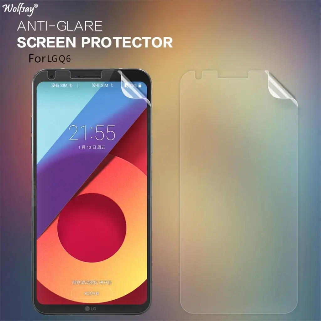 Wolfsay Защита экрана для LG G6 прозрачная пленка из мягкого ТПУ (не закаленное стекло)