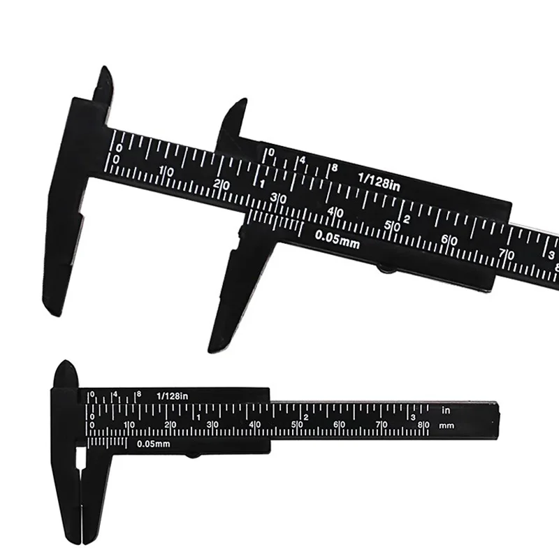1 шт. мини 80 мм пластиковый раздвижной штангенциркуль прибор измерение инструмент линейка-микрометр Guage белый синий черный цвет опционально
