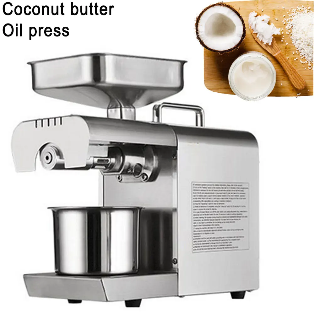 

Home essentials Oil Press Machine Nuts Seeds Oil Presser Cold Pressing Machine Coconut Butter, Cocoa, Flaxseed Extractor
