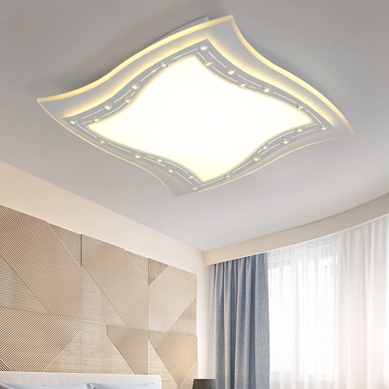 New Arrival Square LED Chandelier Light Modern Ceiling for Living room Bedroom LED Lamparas de techo Indoor Lighting