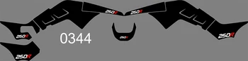 

3M graphics 3 STYLES TEAM GRAPHICS BACKGROUNDS DECALS STICKERS FOR HONDA TRX250R