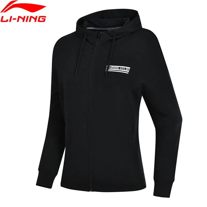 

(Clearance Sale)Li-Ning Women The Trend Hooded Jackets 87%Cotton 13%Polyester Loose Fit LiNing Sports Hoodies AWDN646 WWJ931