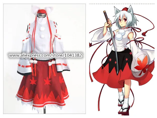 

Touhou Project Reimu Hakurei Red White Long Dress Anime Party Halloween Cosplay Costume For Women Girls Custom Made