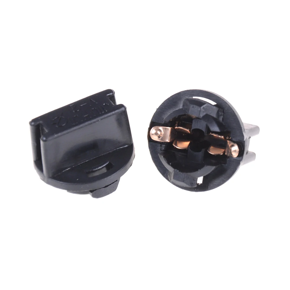 

10PCS T10 Socket Dashboard Instrument Panel Socket T10 W5W 168 192 194 Twist Lock Wedge Bases Lamp Dash Bulb Plug black