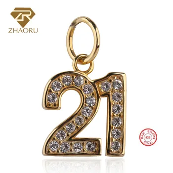 

Zhaoru 925 Sterling Silver Pendant Charm Fit Bracelet & Bangle & Necklace DIY Fine Jewelry Charm